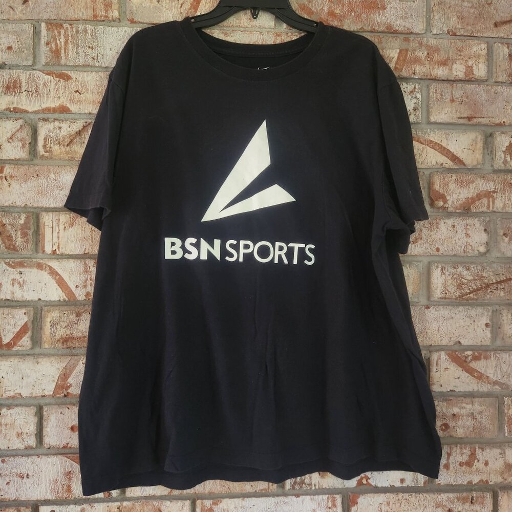 BSN Sports Short Sleeve Tee Men's Black Nike Size XXL